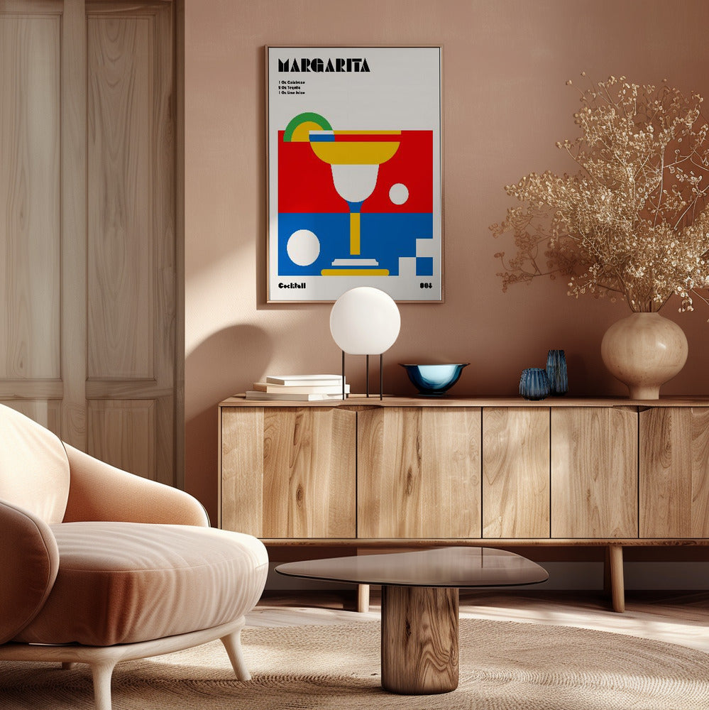 Margarita Bauhaus Cocktail Poster