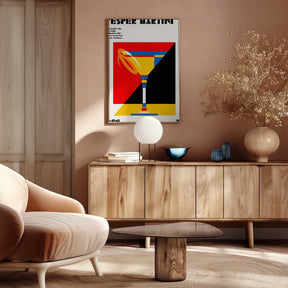 Vesper Martini Bauhaus Cocktail Poster