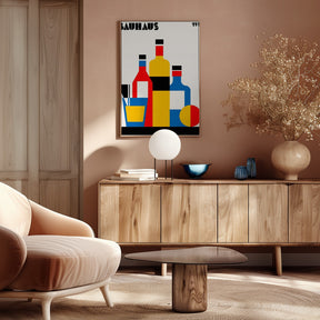 Bauhaus Wine Print Poster