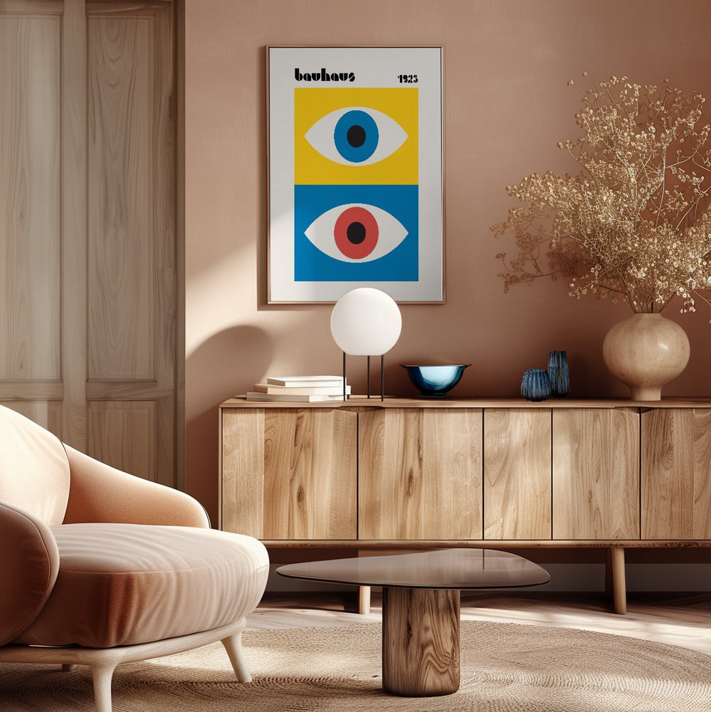 Bauhaus Eyes Abstract Poster