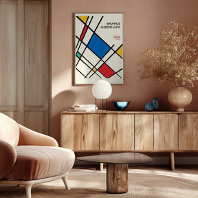 Bauhaus Geometric Design Retro Poster