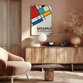 Bauhaus Geometric Design Retro Poster