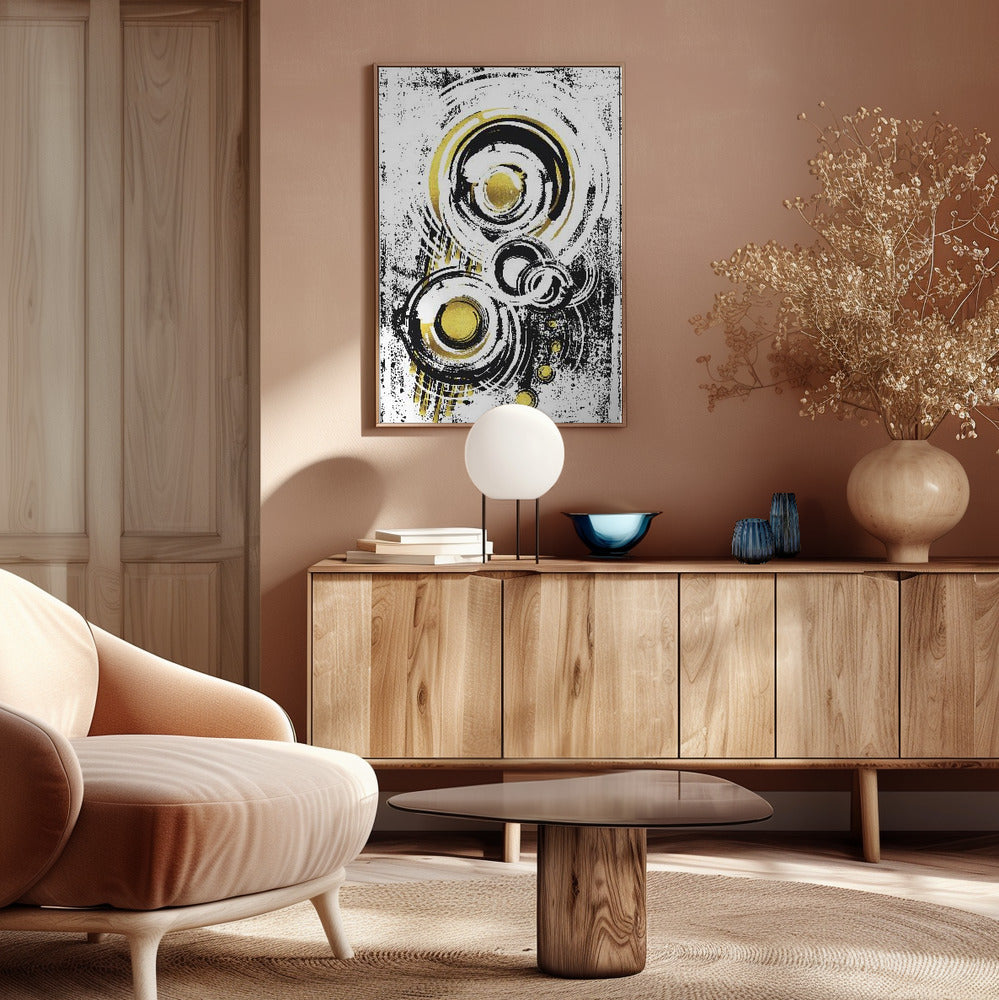 ABSTRACT ART Orbits Poster