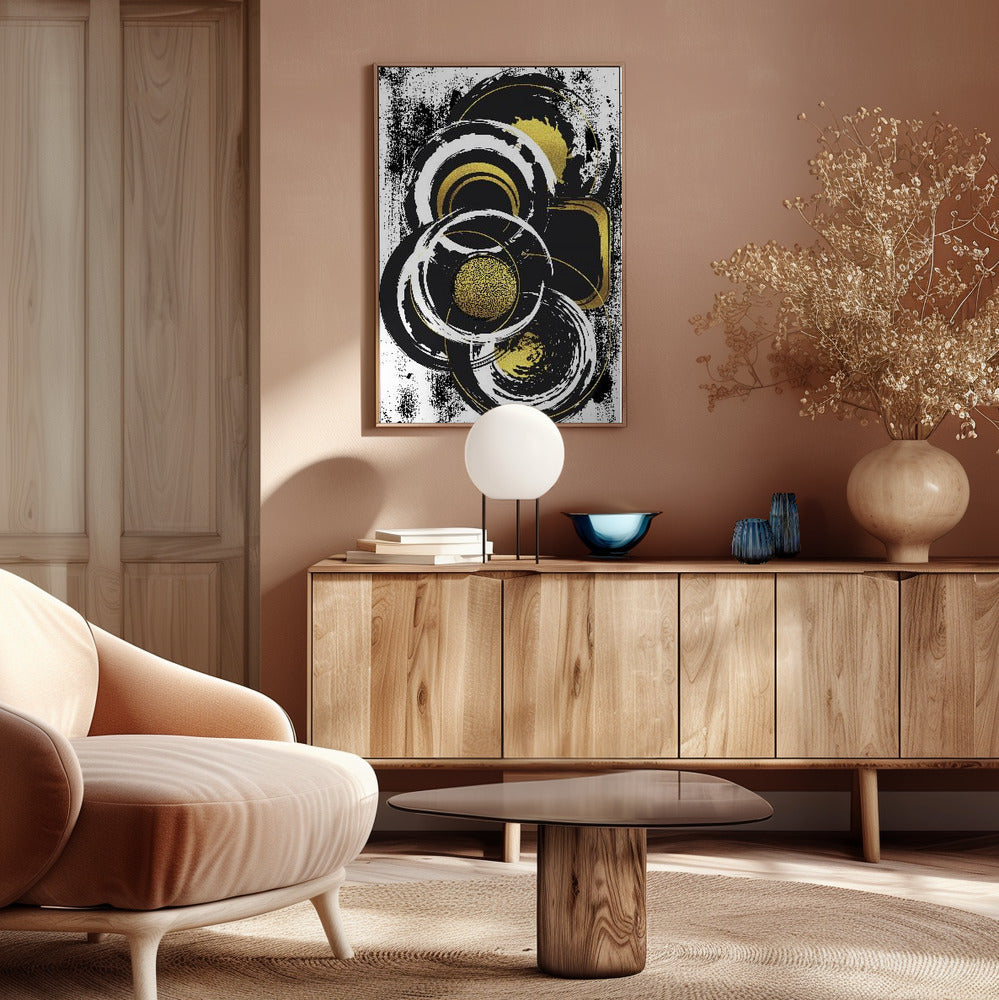 ABSTRACT ART Solid shapes Poster