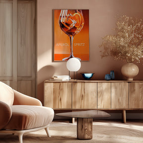 Aperol Spritz Orange Poster