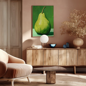 Green Pear Poster