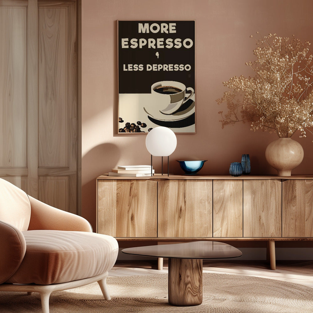 More Espresso - Less Depresso Poster