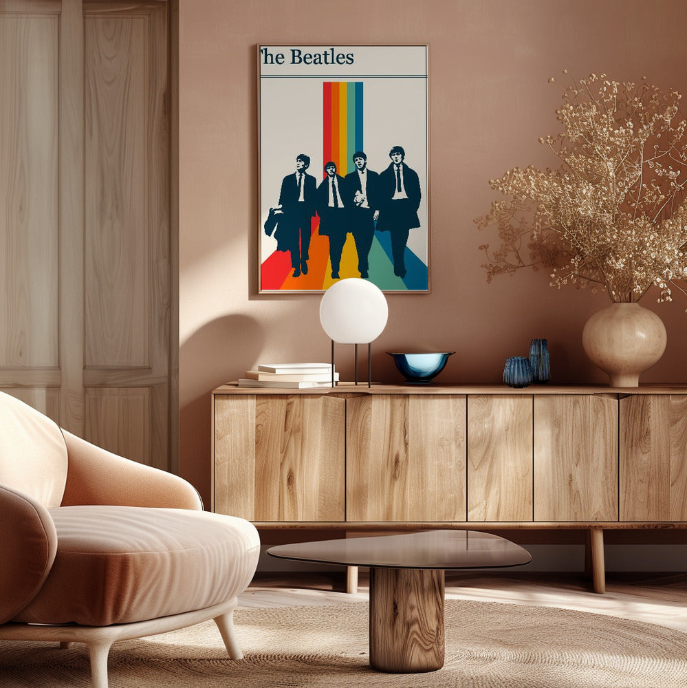 The Beatles Retro Gig Poster Poster