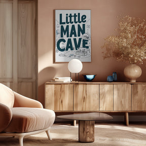 Little Man Cave Poster