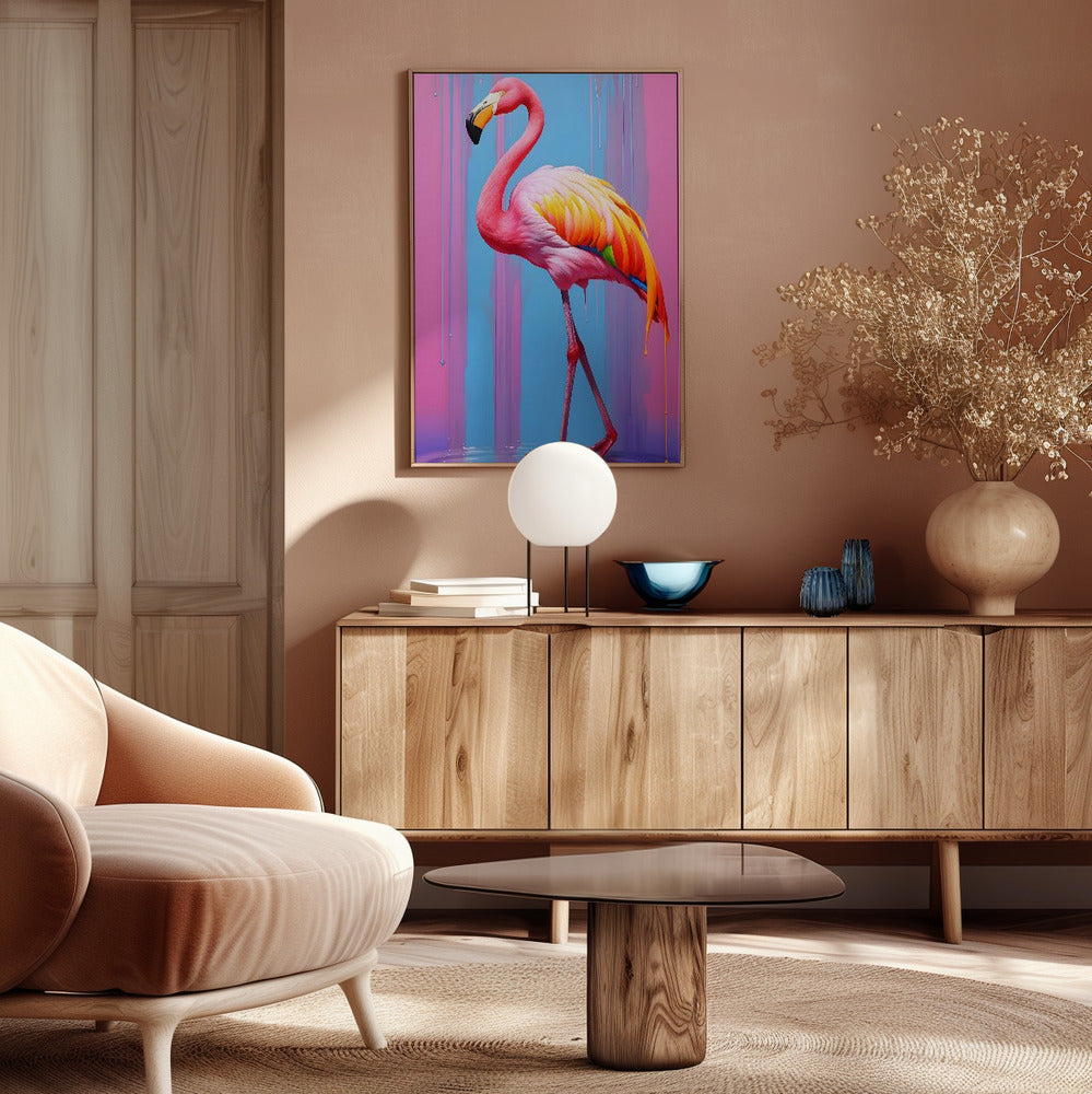 Flamingo Pop Art Poster