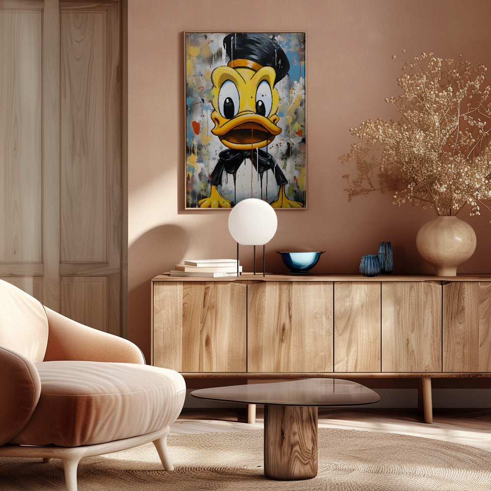 Street Art Duck Poster