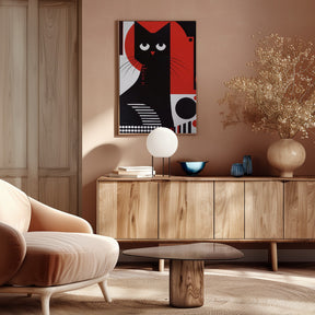 The Abstract Cat Poster