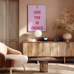 Frenchlovepink Ratioiso Poster