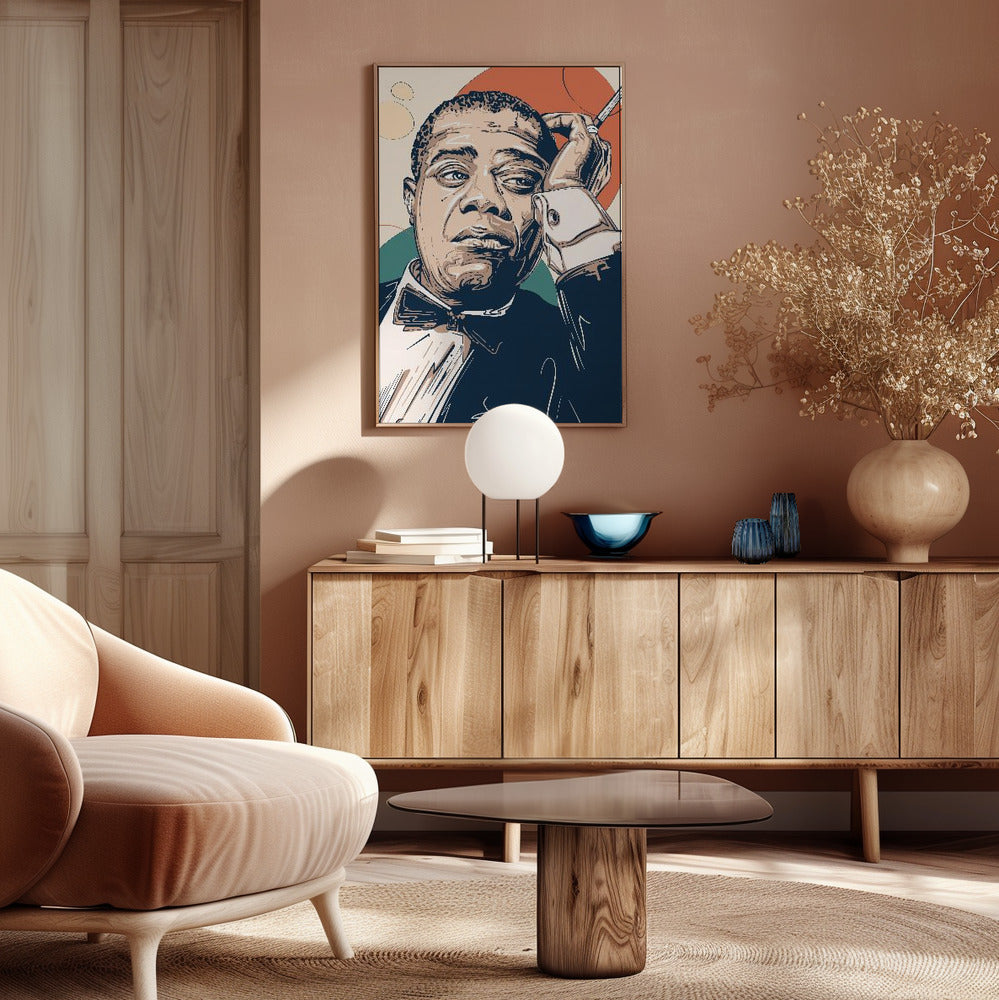 Louis Armstrong Portrait Poster