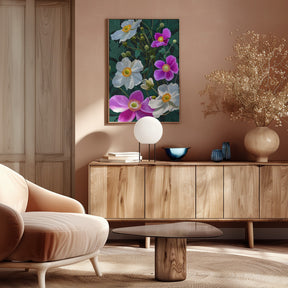 Anemone Flowers Poster