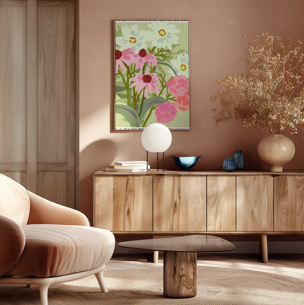 Madrid Flower Market Poster