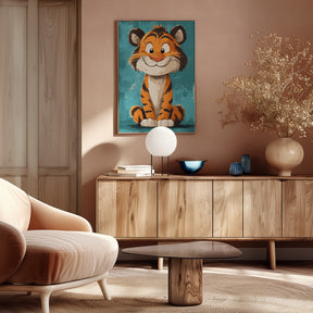 Happy Tiger Poster