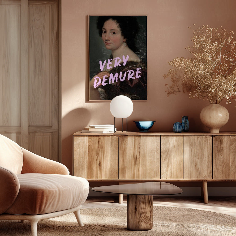 Demure Lady Poster