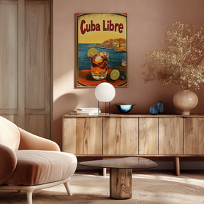 Cuba Libre Vintage Commercial Poster