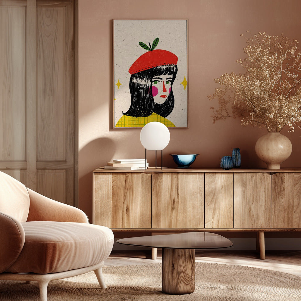 Apple Beret Poster