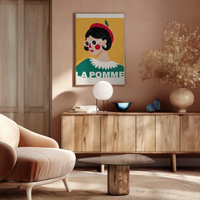 La Pomme French Fashion Portrait Poster