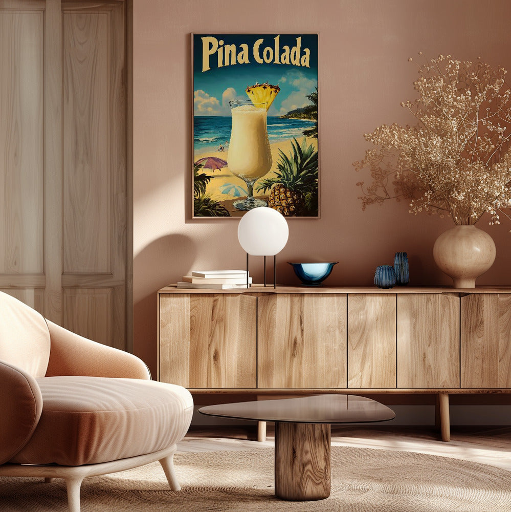 Pina Colada Vintage Poster