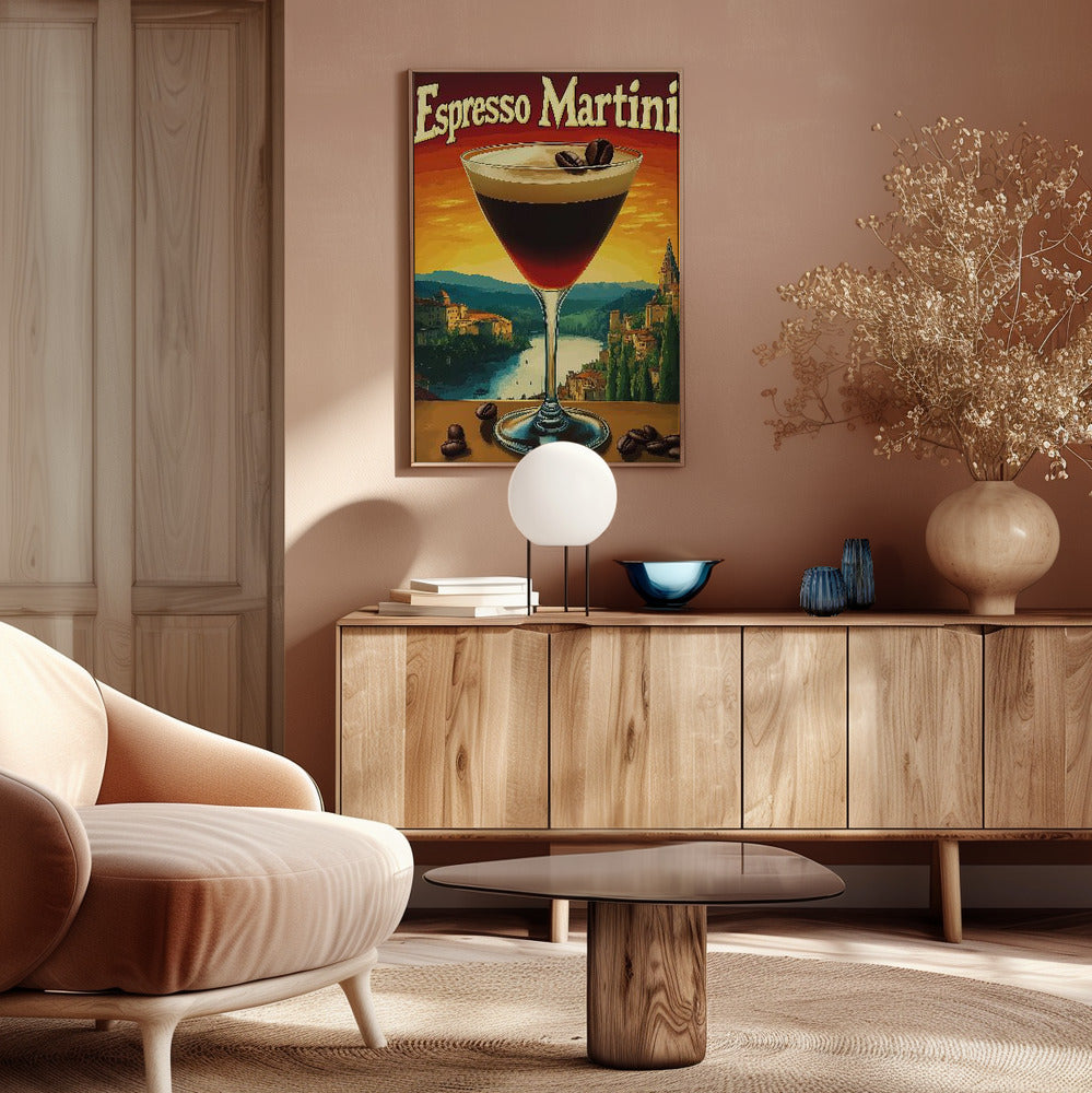 Espresso Martini Vintage Poster