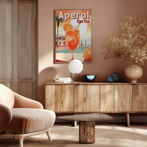 Aperol Spritz Tropical Poster