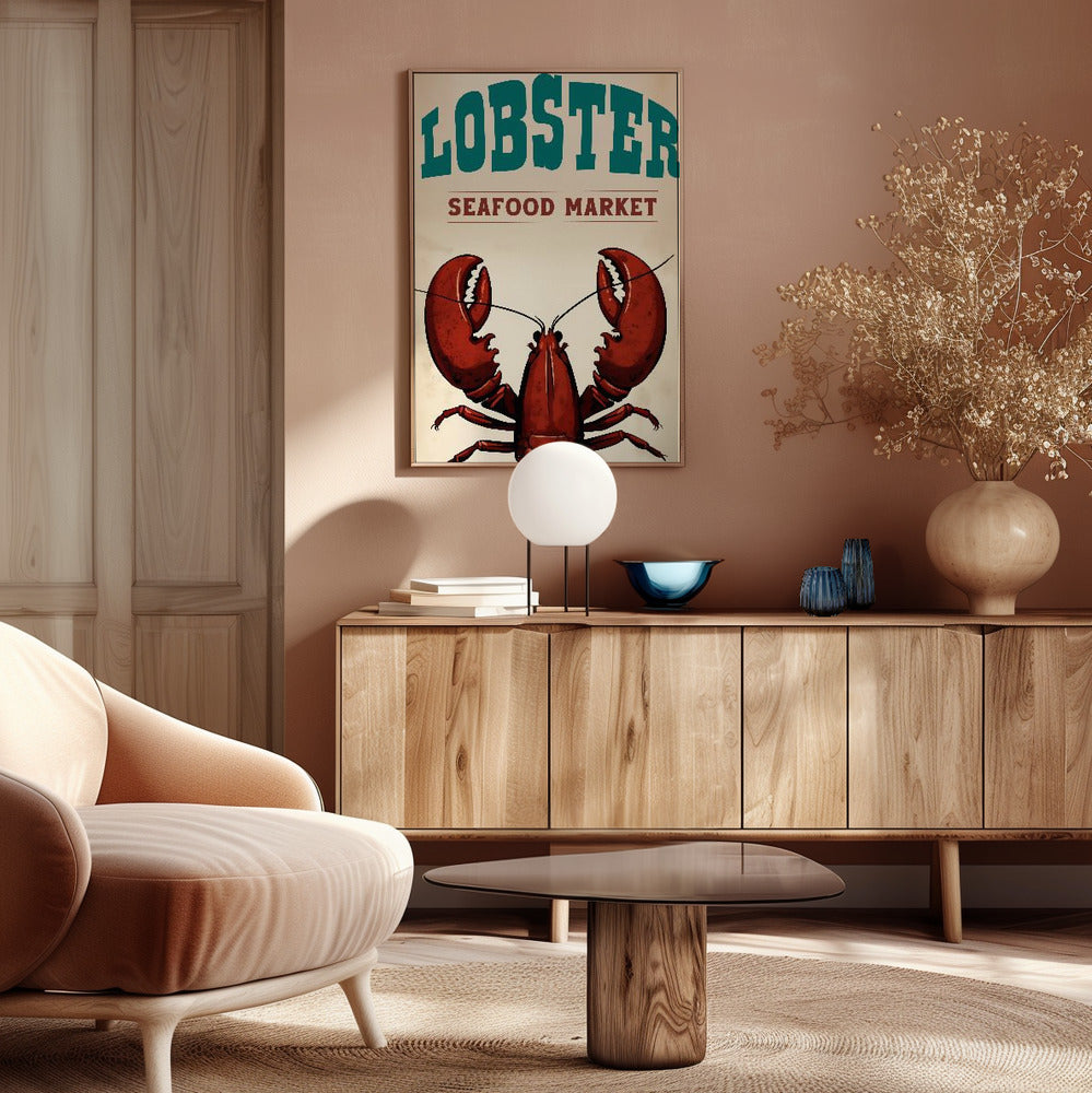 Lobster Seafood Market Poster