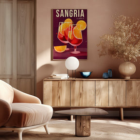 Sangria Cocktail Poster