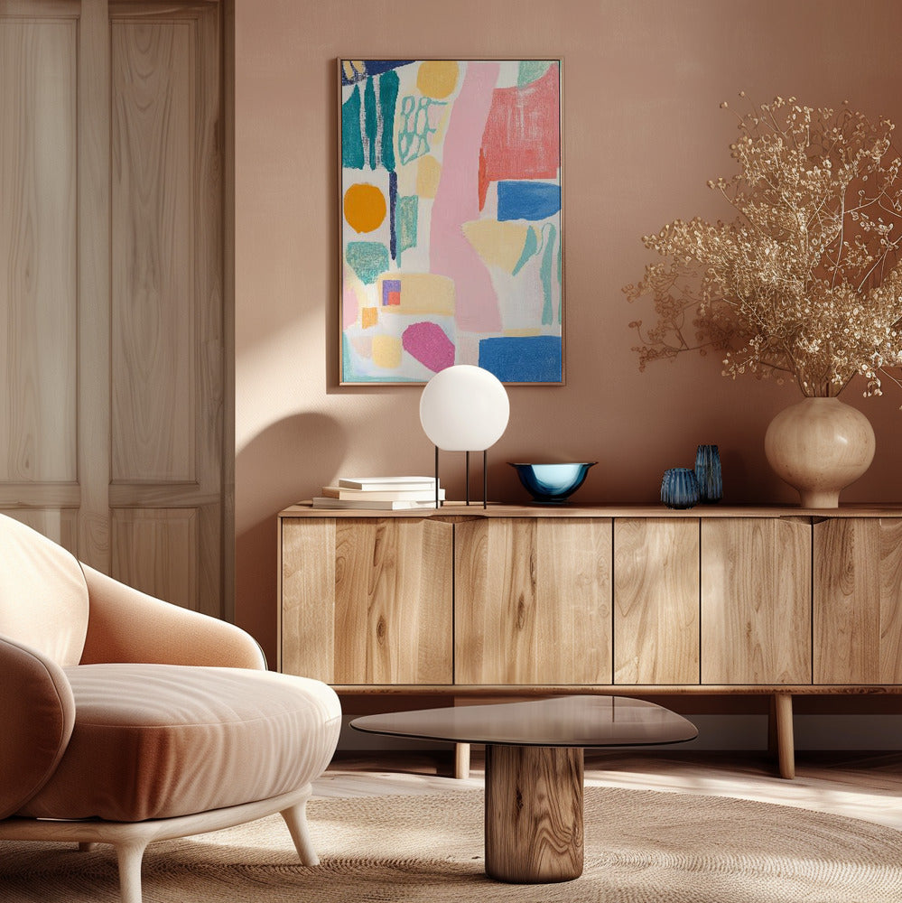 Abstract Colorful Geometry Poster