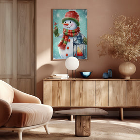 Cute Snowman No 2 Poster