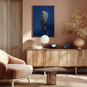 Candle sperm whale Poster