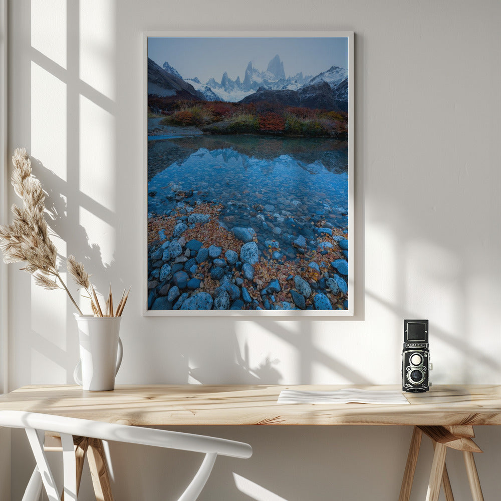 Blue Fitz Roy Poster