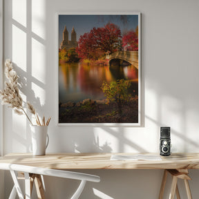 Fall in Central Park Poster