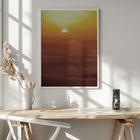 Sunset over Dunes Poster