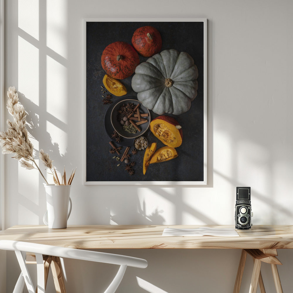 Autumn on the table Poster