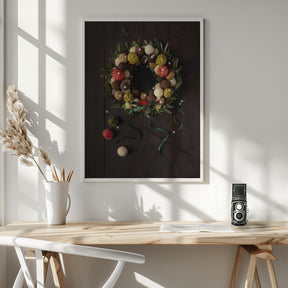 Truffles Christmas wreath Poster