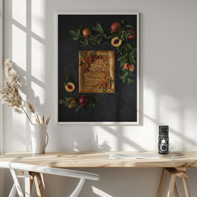 Peach roses tart Poster