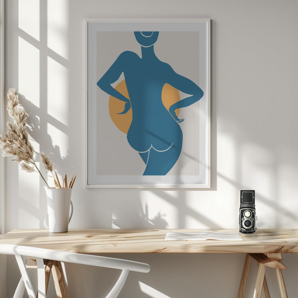 Blue Woman Poster