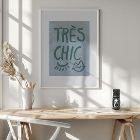 Très Chic Blue Frame Poster