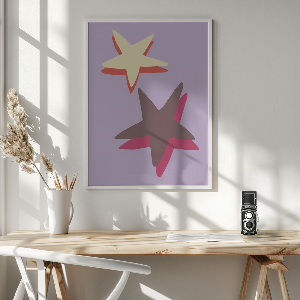 Lilac Star Poster