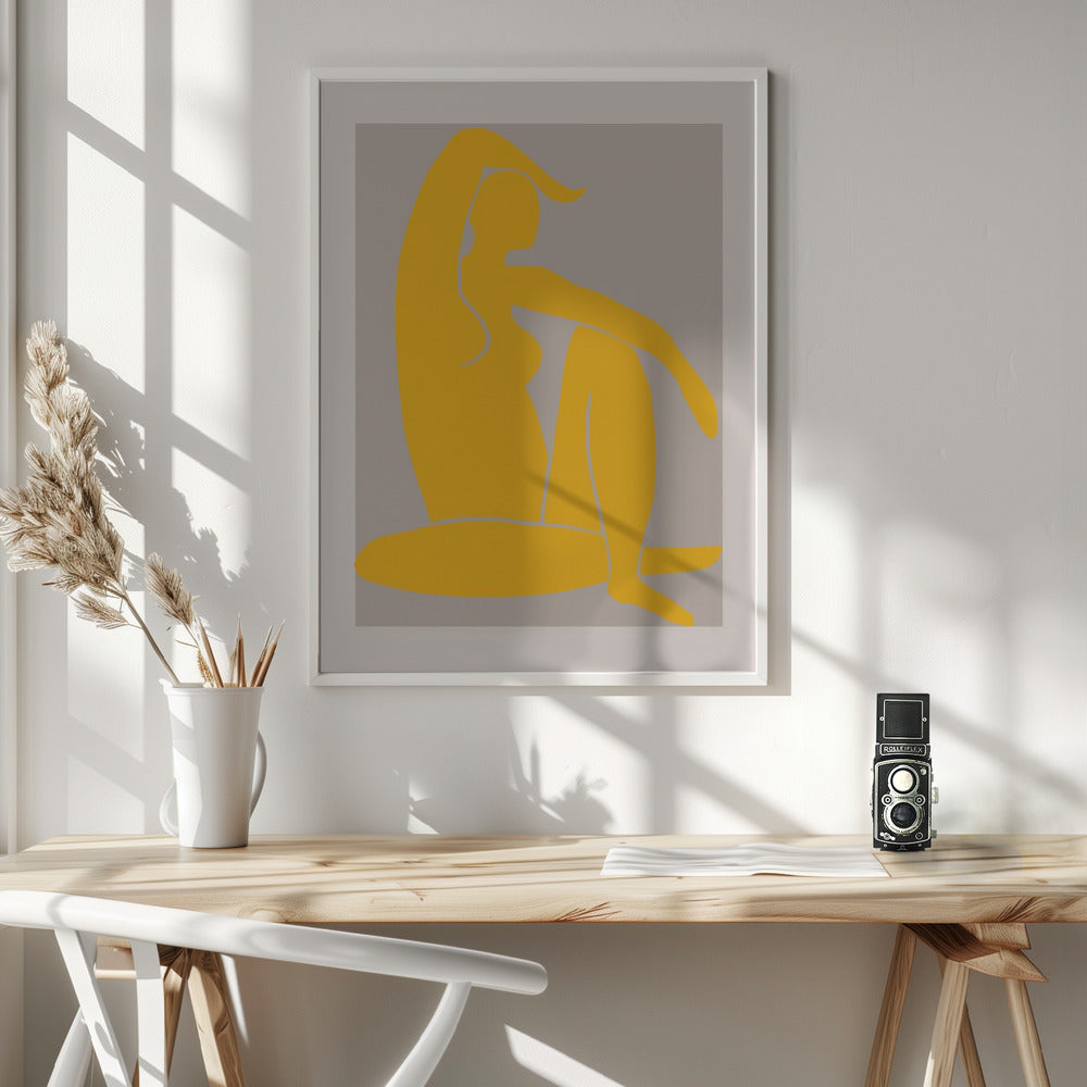 Yellow Figure Poster