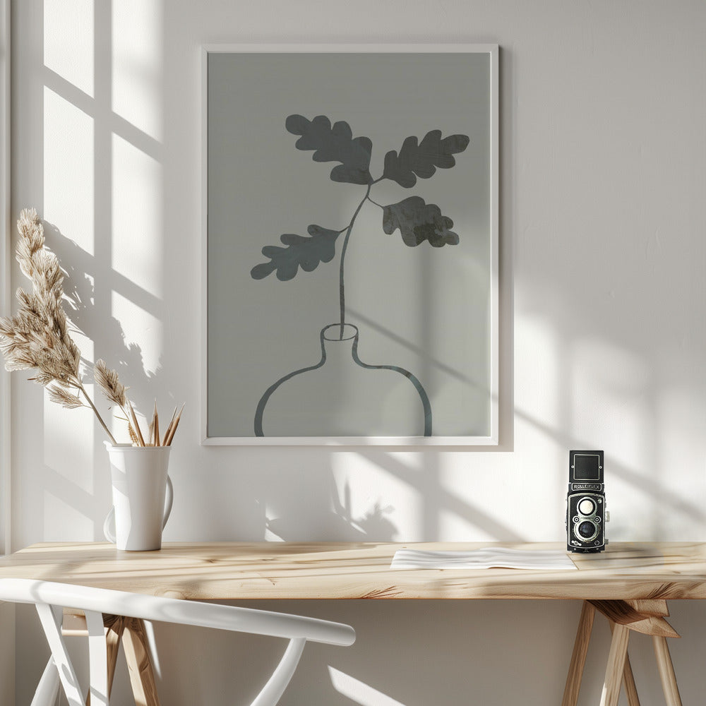 Green Oak Plant Poster