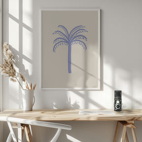 Lilac Palm Poster