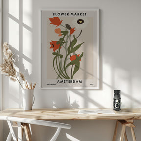 Flower Market Amsterdam Poster