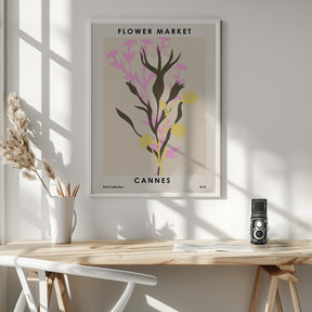 Flower Market Cannes Poster