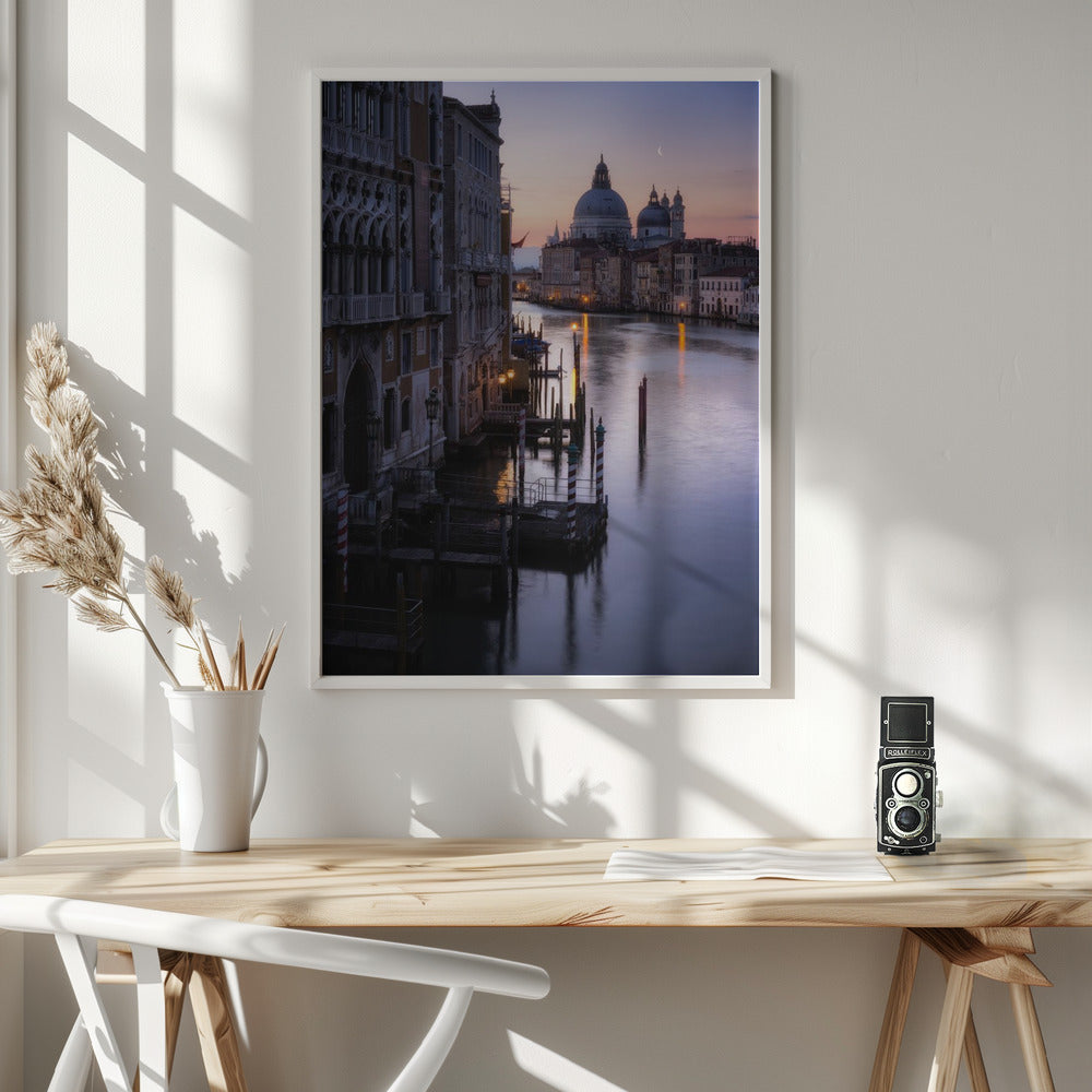 Venice, sunrise from the Academia bridge Poster