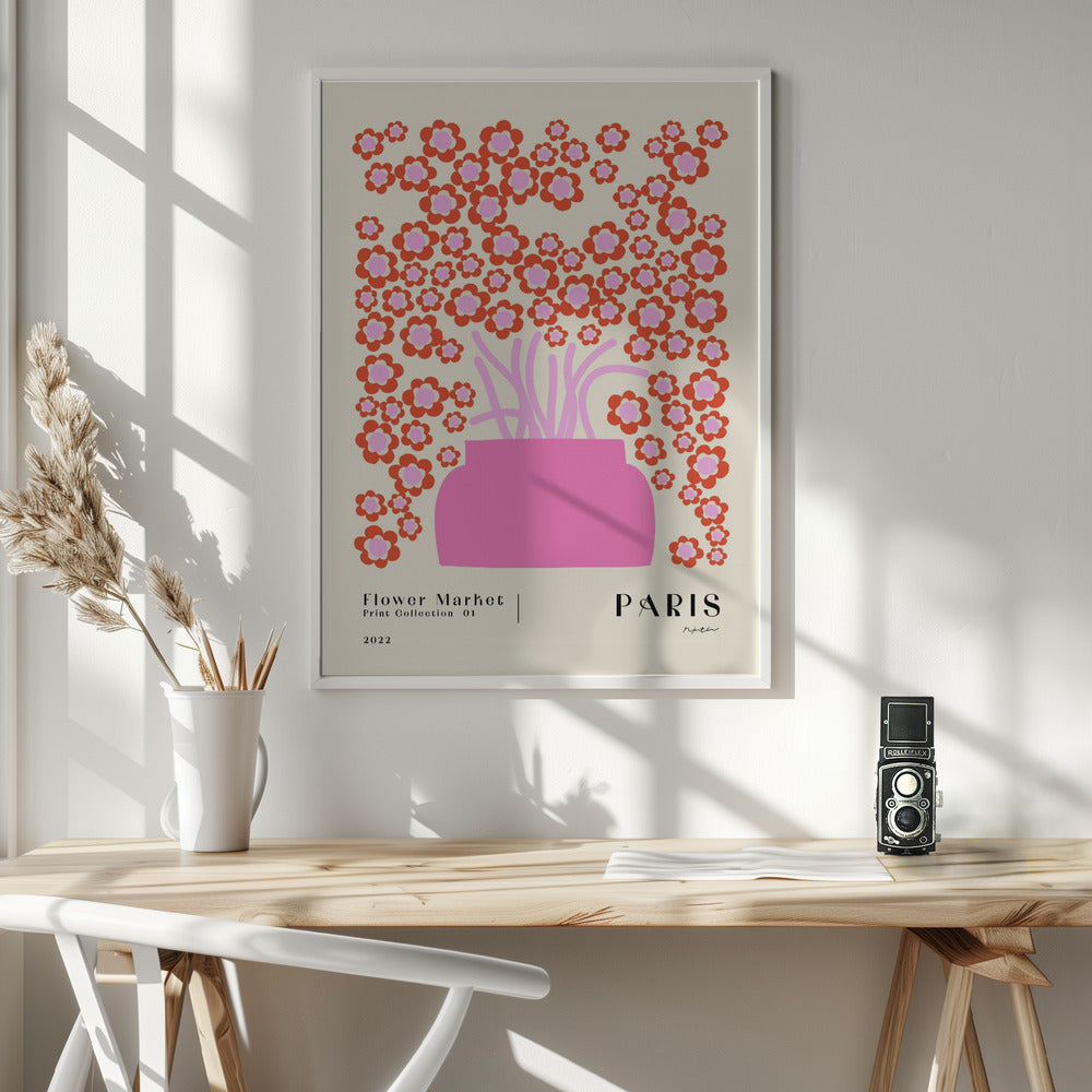 Flower Market. Paris Poster