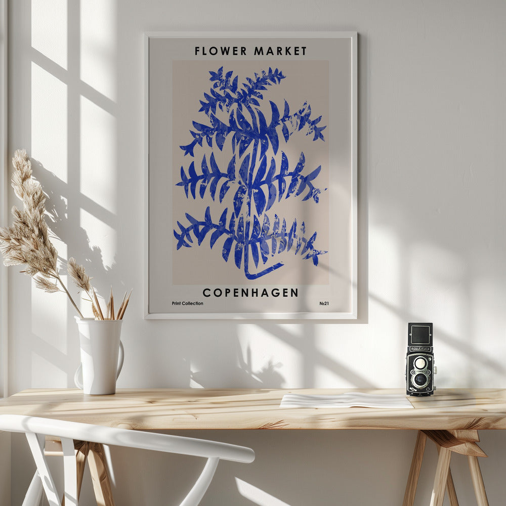 Flower Market. Copenhagen Poster